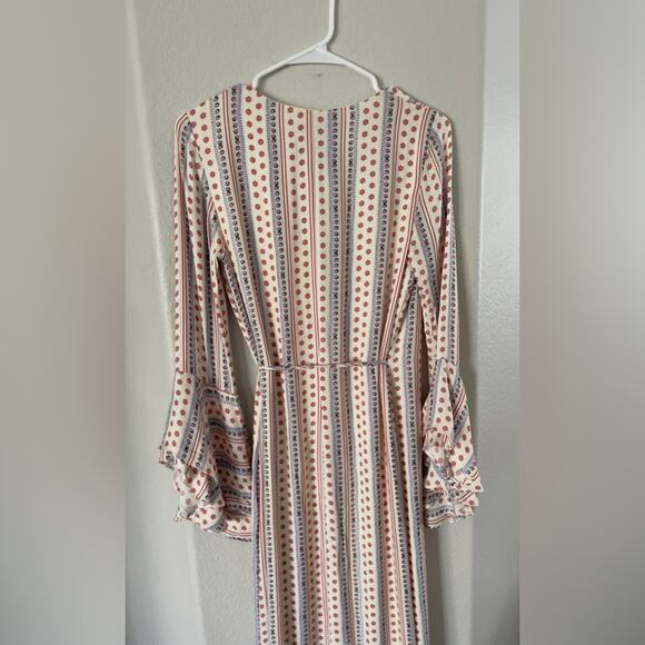 The Jetset Diaries Wild Child Long Flutter Sleeve Wrap Maxi Dress Size XS New - Picture 7 of 11